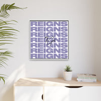 My God Reigns – Framed Canvas Wall Art (Multi-Colour)