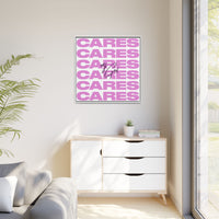 My God Cares – Framed Canvas Wall Art (Multi-Colour)