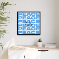 My God Is Peace – Framed Canvas Wall Art (Multi-Colour)