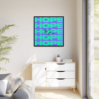 My God Is Hope – Framed Canvas Wall Art (Multi-Colour)