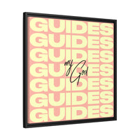 My God Guides – Framed Canvas Wall Art (Multi-Colour)