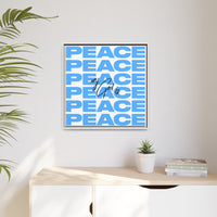 My God Is Peace – Framed Canvas Wall Art (Multi-Colour)