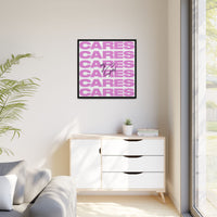 My God Cares – Framed Canvas Wall Art (Multi-Colour)