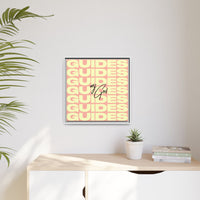My God Guides – Framed Canvas Wall Art (Multi-Colour)