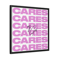 My God Cares – Framed Canvas Wall Art (Multi-Colour)