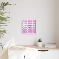 My God Cares – Framed Canvas Wall Art (Multi-Colour)