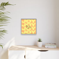 My God Is Joy – Framed Canvas Wall Art (Multi-Colour)