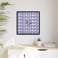 My God Reigns – Framed Canvas Wall Art (Multi-Colour)