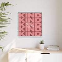 My God Is Kind – Framed Canvas Wall Art (Multi-Colour)