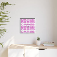 My God Cares – Framed Canvas Wall Art (Multi-Colour)