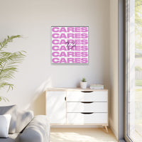 My God Cares – Framed Canvas Wall Art (Multi-Colour)