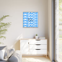 My God Is Peace – Framed Canvas Wall Art (Multi-Colour)