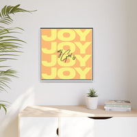 My God Is Joy – Framed Canvas Wall Art (Multi-Colour)