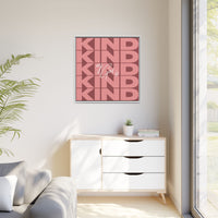 My God Is Kind – Framed Canvas Wall Art (Multi-Colour)