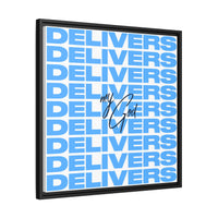 My God Delivers – Framed Canvas Wall Art (Multi-Colour)