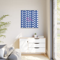 My God Is Faithful – Framed Canvas Wall Art (Multi-Colour)