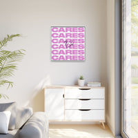 My God Cares – Framed Canvas Wall Art (Multi-Colour)
