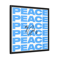My God Is Peace – Framed Canvas Wall Art (Multi-Colour)
