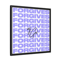 My God Forgives – Framed Canvas Wall Art (Multi-Colour)