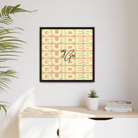 My God Guides – Framed Canvas Wall Art (Multi-Colour)