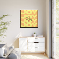 My God Is Joy – Framed Canvas Wall Art (Multi-Colour)