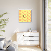 My God Is Joy – Framed Canvas Wall Art (Multi-Colour)